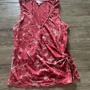 Lucky Brand Red Wrap Top